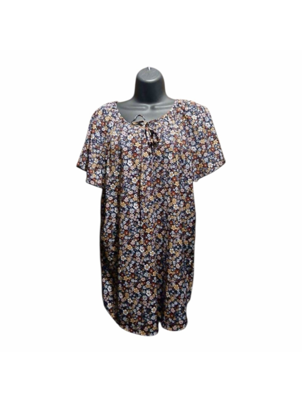 SimpleFun Women's Floral Short Sleeve Tunic Dress 2XL INV487 A5